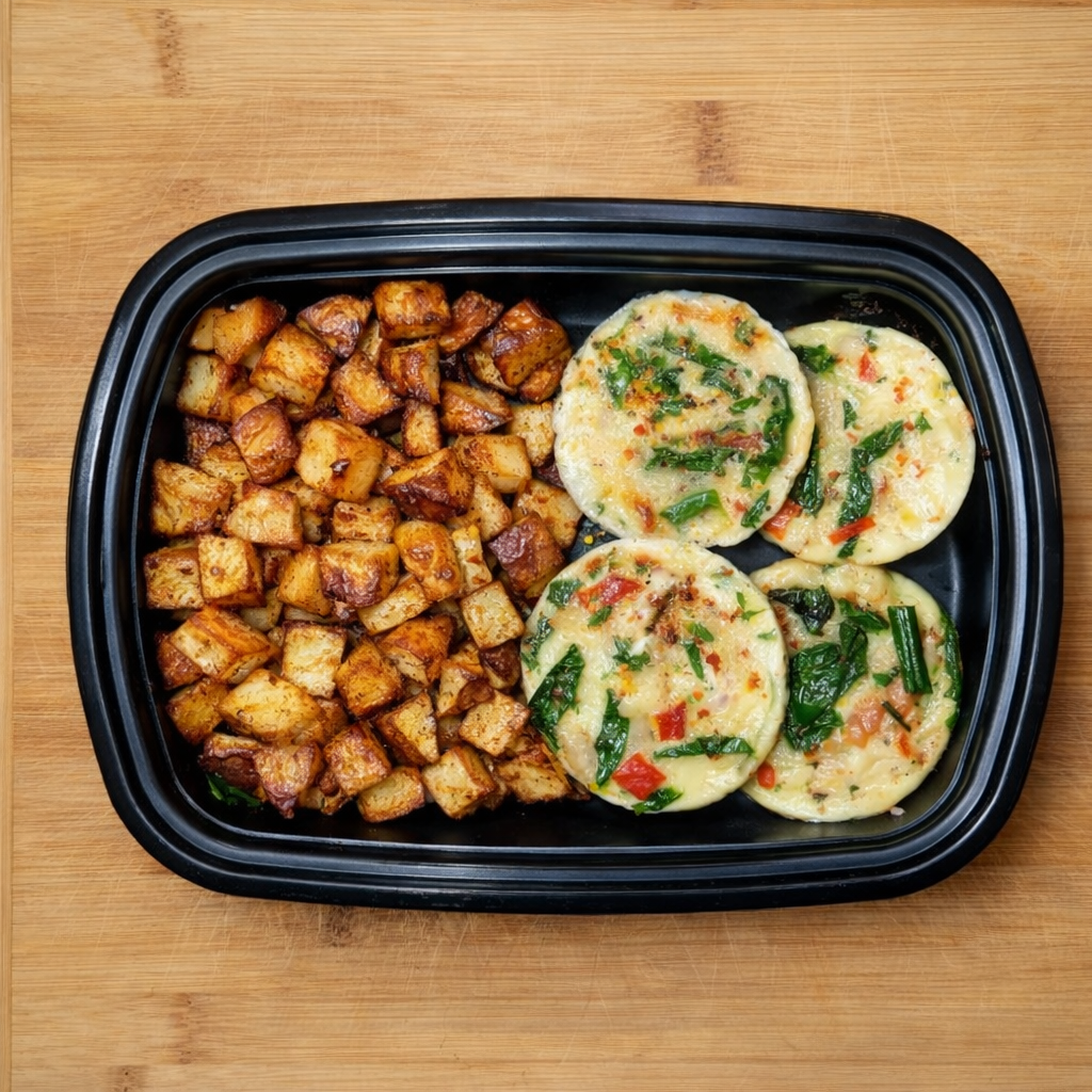 High Protein Egg Muffins + Roasted Potatoes