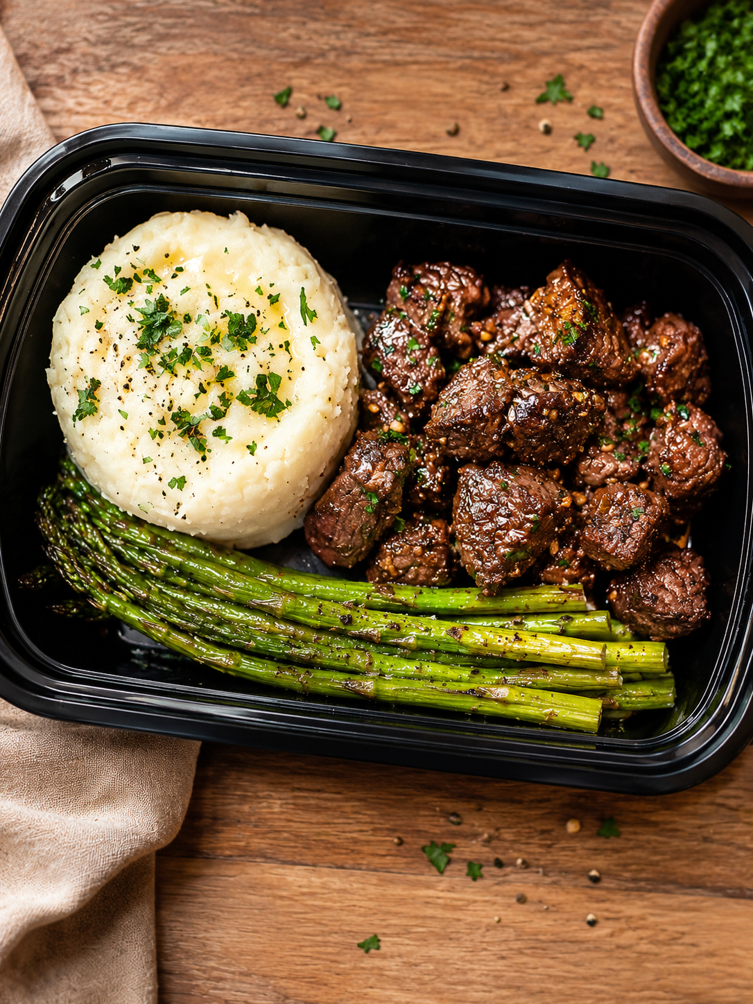 Garlic Butter Steak Bites Meal